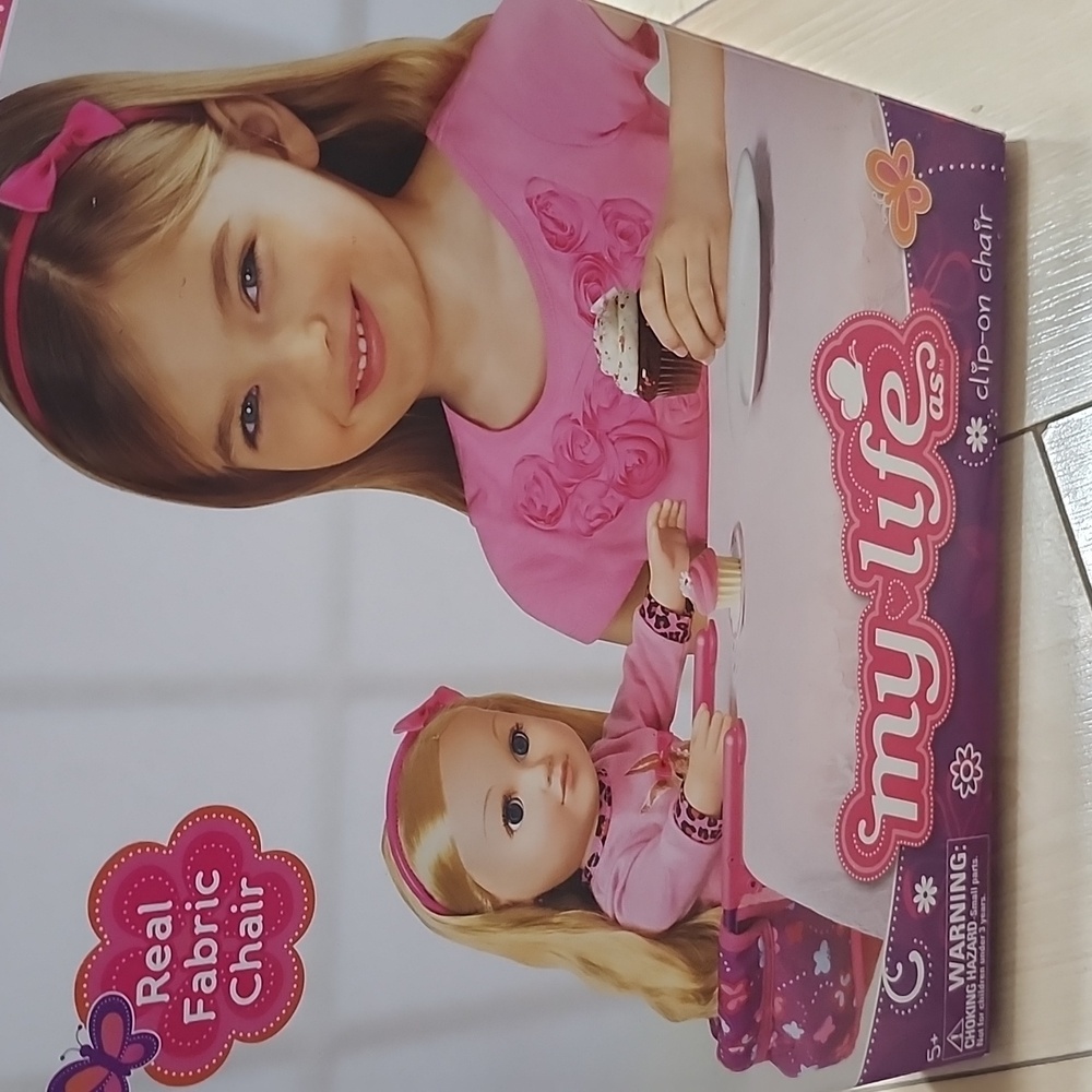 My Life As Clip-On Chair for Dolls - Pink